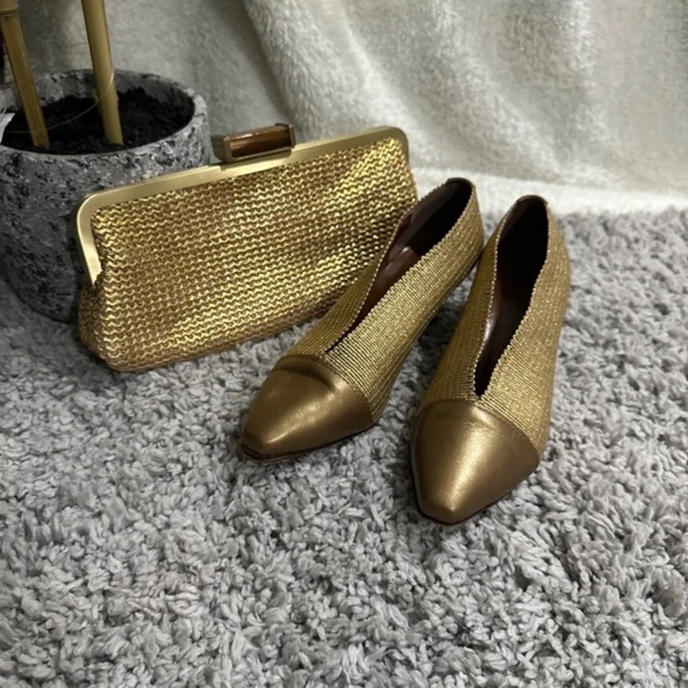 Elegant Gold Women's Heels